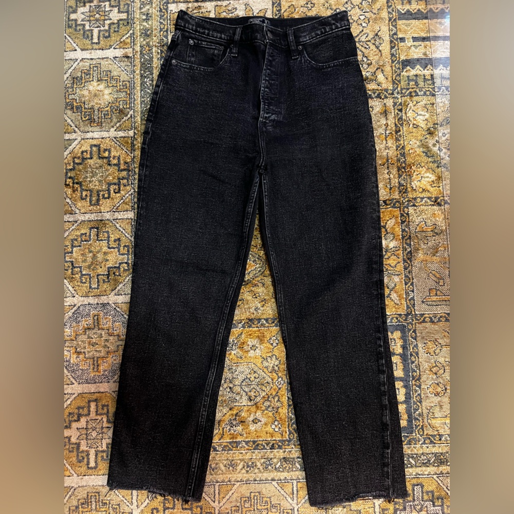 Abercrombie & Fitch Black Ultra High Rise Jeans